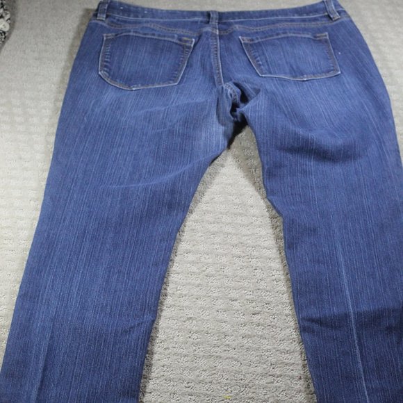 Ann Taylor Loft Size 12 Modern Straight Blue Jeans - Picture 2 of 5